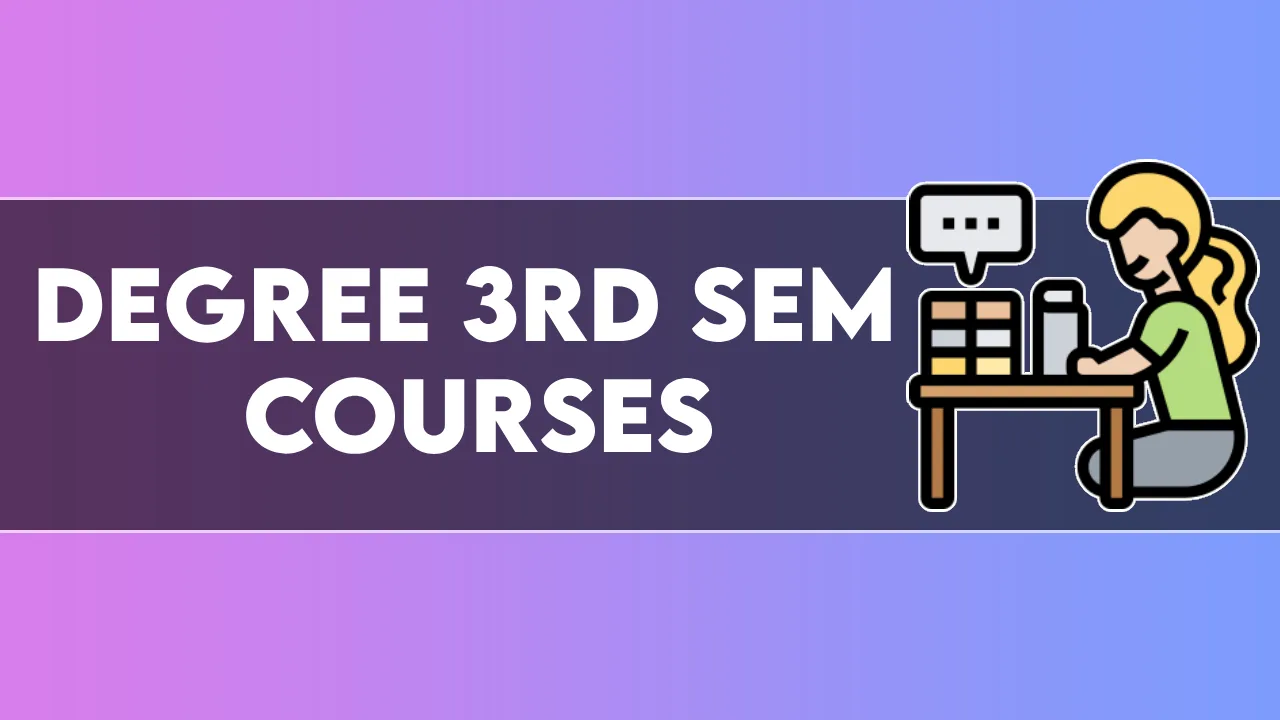 degree 3rd sem courses - edutension