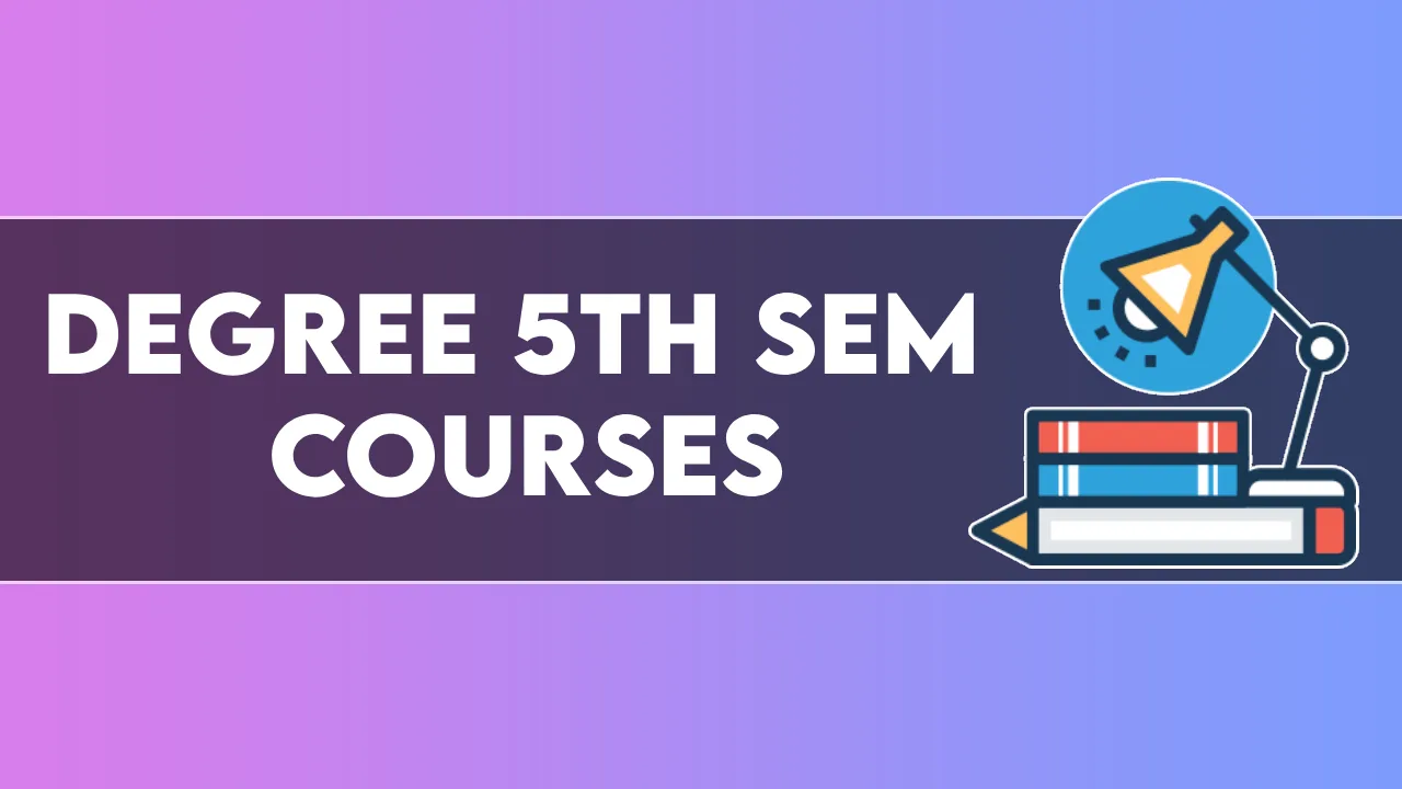 Degree 5th sem courses - edutension