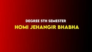 Homi Jehangir Bhabha SUMMARY, Homi Jehangir Bhabha by enakshi chatterjee, degree 5th sem, degree 5th sem english material pdf