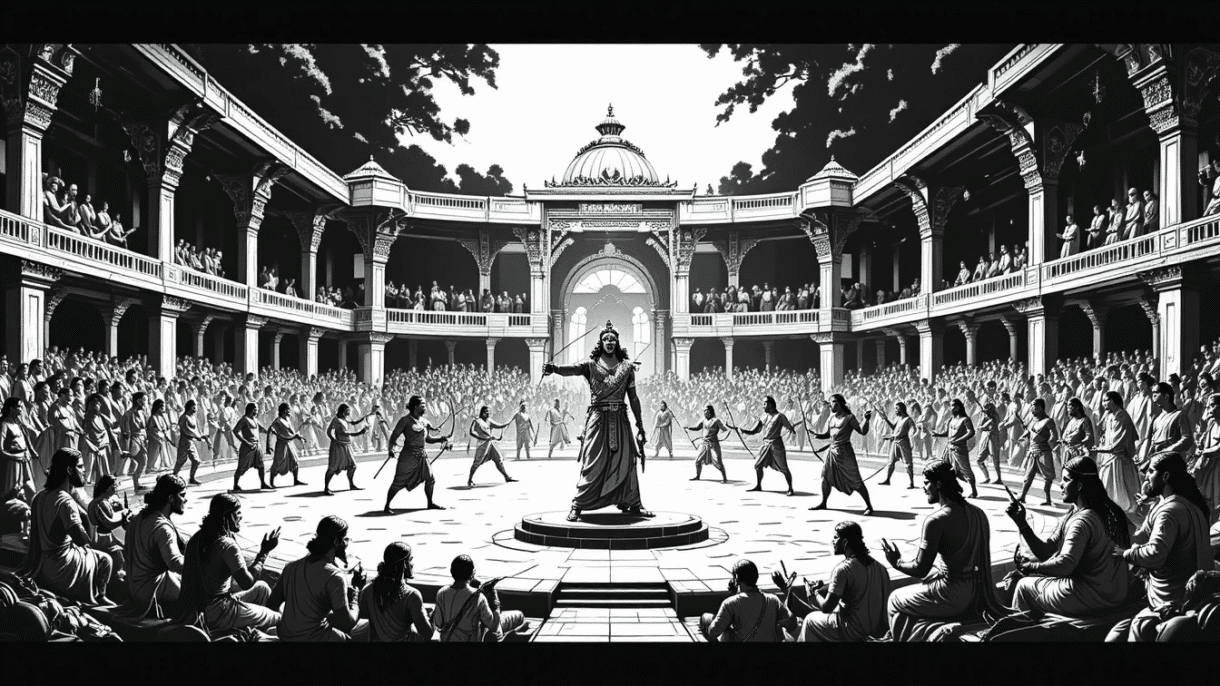 KUMARAASTRA VIDHYA PRADARSHANAM, కుమారాస్త్ర విద్యా ప్రదర్శనం