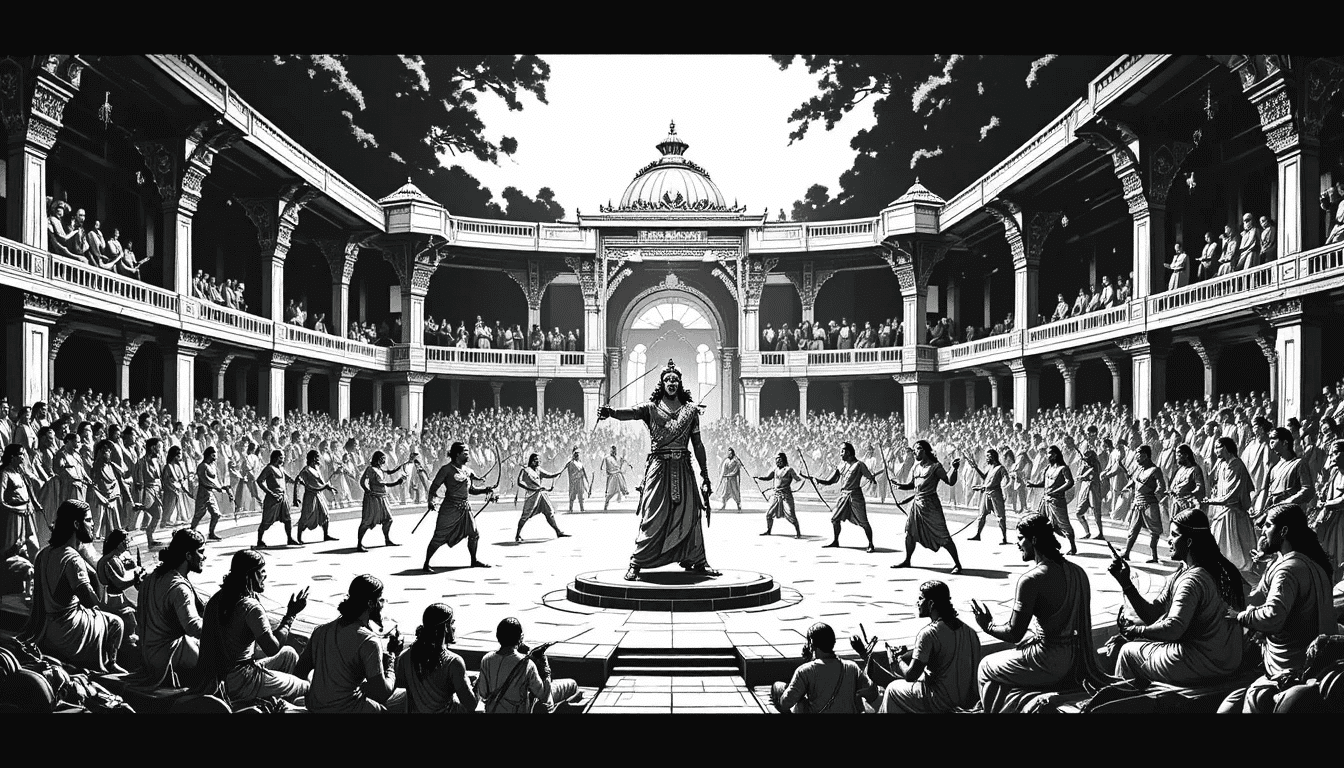 KUMARAASTRA VIDHYA PRADARSHANAM, కుమారాస్త్ర విద్యా ప్రదర్శనం