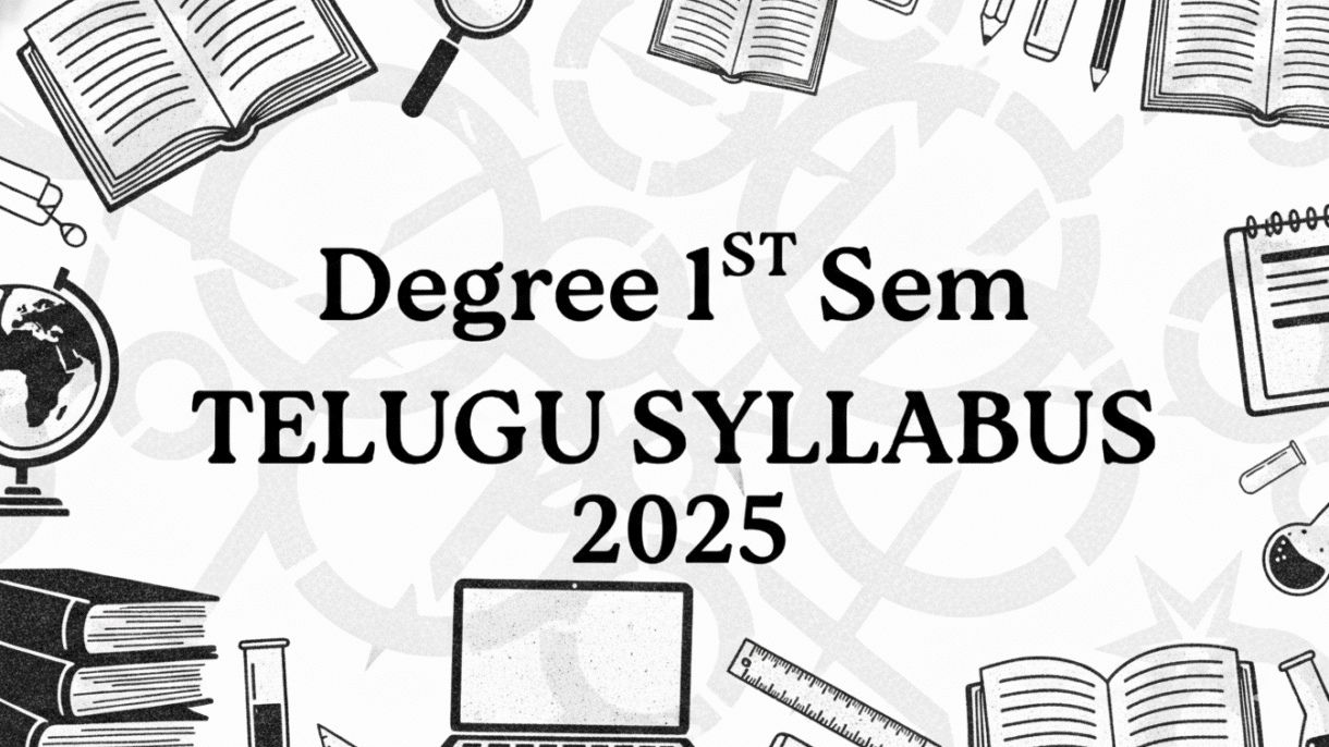 degree sem 1 telugu syllabus 2025