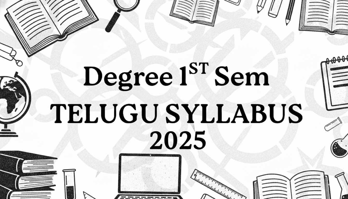 degree sem 1 telugu syllabus 2025