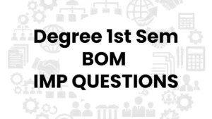 BOM-IMPORTANT-QUESTIONS