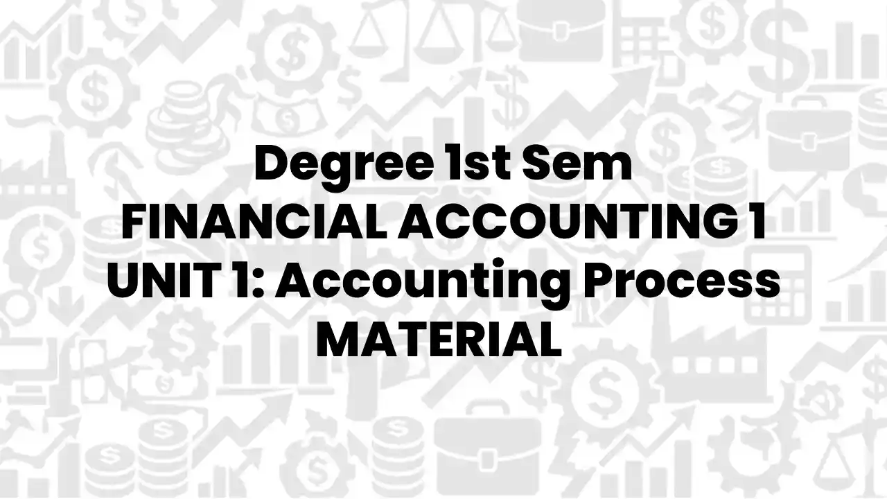 financial accounting 1 material